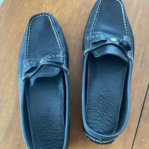 Black Leather Women’s driving loafer